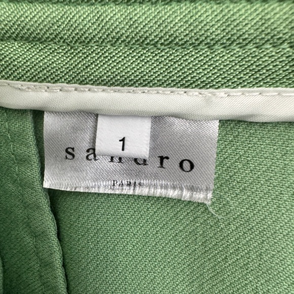 Sandro Fanette Ruffled Skirt Green - Picture 6 of 8